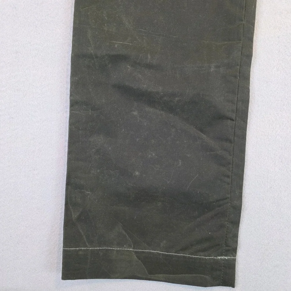 Filson MNS Guide Pant Waxed Cotton Olive Green Cargo Pants 31x34 USA Made $265